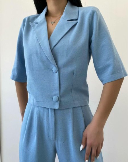 طقم ازرق عملي ومريح